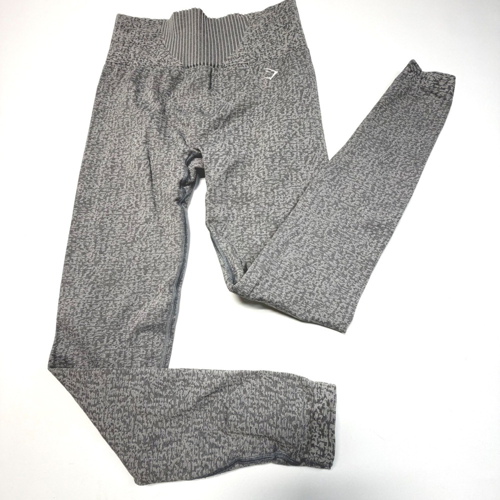 Gymshark Seamless High-Rise Leggings – Women's Small – Gray Marl